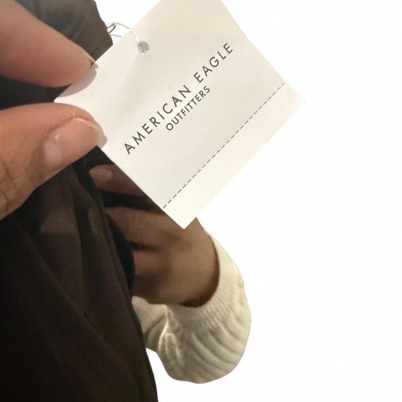 American Eagle Outfitters Brown Satin Pants NWT - Picture 2 of 8